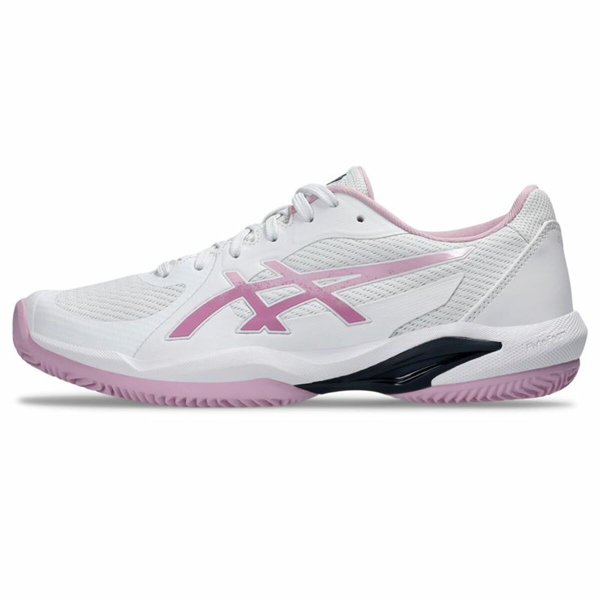 Women's Tennis Shoes Asics Solution Swift Ff 2 Clay White Pink-4