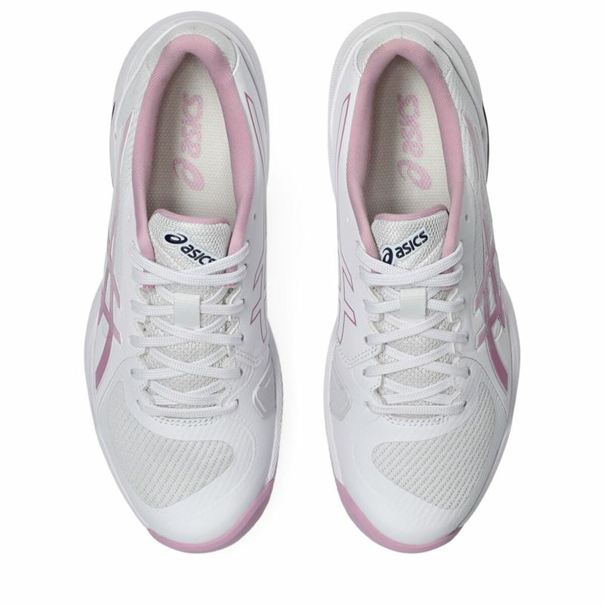 Women's Tennis Shoes Asics Solution Swift Ff 2 Clay White Pink-2